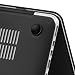LENTION Hard Case for MacBook Pro (Retina, 13-inch, Late 2012 to Early 2015) - Model A1425 and A1502, with Keyboard Cover and Port Plugs, Matte Finish Case with Rubber Feet (Frost Black)