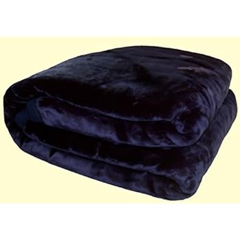 Amazon.com: Wonu Korean Quality Trix Solid Mink Blanket ...