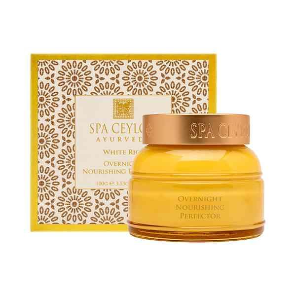 SPA CEYLON White Rice Overnight Nourishing Perfector | White rice face cream | Revitalizing Formula with Rich Bran Oil | Natural Vitamins | Natural | 100g