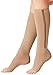 Aniwon Compression Socks Toe Open Leg Support Stocking Knee High Socks with Zipper Beige,Large