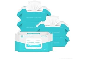 Sllic® Large Disinfectant Wet Wipes - All-Purpose - 75% Alcohol Wipes - Clean & Sanitize Surfaces & Skin - Skin Safe - Quick-