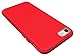 Diztronic Matte Red iPhone 7 Case/iPhone 8 Case, Full Matte Slim-Fit Flexible TPU Case for Apple iPhone 7 & 8 (Matte Red)