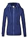 Wantdo Women's Warm Hoodie Sweatshirt Slim Fit Sherpa Lined Thick Zip Hooded Fleece Jacket