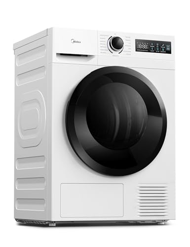 Midea MD11EH80BD Wärmepumpentrockner, 8 kg, Energieklasse D, Schnelltrocknen 35', HealthGuard, Sensor-Trocknung,Auffrischen,Knitterschutz, Auffrischen Wolle, Weiß 2
