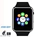 Smart Watch Phone, Smartwatch with Pedometer TF SIM Card Slot Camera Call Text SMS Notification Compatible with Android Samsung Huawei LG Sony and IOS IPhone (Partial Function) for Men Women Teens