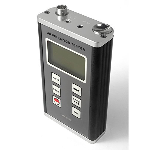 VM-6380 3 Axis Piezoelectric Accelerometer Vibration Meter 3D Velocity Tester Vibrometer Gauge 10Hz~10kHz - Thumbnail 5