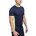 Mens UV Rashguard Swim Shirt Short Sleeves UPF 50+ Anti-Microbial Sunburn Protection No Fading