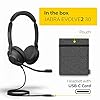Jabra-Evolve2-30-Headset--Noise-Cancelling-UC-Certified-Stereo-Headphones-With-2-Microphone-Call-Technology--USB-C-Cable--Black Jabra Evolve2 30 Headset – Noise Cancelling UC Certified Stereo Headphones with 2-Microphone Call Technology – USB-C…