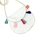Freedi Baby Crossbody Purse Little Girl Handbag Cavan Tassel Boho Princess Shoulder Bag Kawaii Toddler White