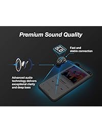 Auriculares inalámbricos GoNovate Airo True inalámbricos Bluetooth 5.0 con sonido estéreo de 36 horas de tiempo de reproducción, graves profundos, compatible con llamadas de Binaural con reducción de ruido CVC, a prueba de sudor con funda de carga.