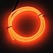 Lychee Neon Glowing Strobing Electroluminescent Light El Wire w/ Battery Pack for Parties, Halloween Decoration (Orange, 15ft)