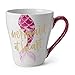 Ceramic Reusable Coffee/Tea Mug: Cute Novelty Mermaid at Heart Hot Coffee or Tea Cup (Pink)