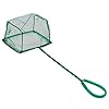Uniclife-15cm-Aquarium-Fish-Net-Fine-Mesh-Fish-Catch-Nets-with-Plastic-Handle-Green Uniclife 10/15/20/25 cm Aquarium Fish Net Fine Mesh Fish Catch Nets with Plastic Handle - Green