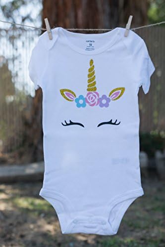 Unicorn bodysuit - unicorn party - unicorn party - first birthday girl - 1st birthday - 12 months -
