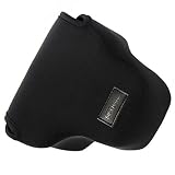 First2savvv QSL-RX10B-01 black Neoprene Camera Case Bag for Sony Cyber SHOT DSC HX400V HX400