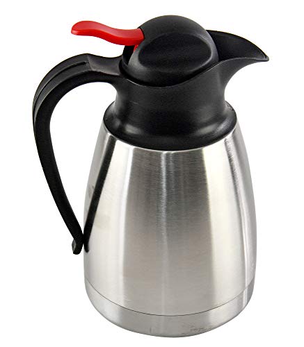 HOME-X Stainless-Steel Double-Wall Thermal Coffee Carafe, Insulated Hot Water Coffee Carafe Pot, Hot HOME-X Stainless-Steel Double-Wall Thermal Coffee Carafe, Insulated Hot Water Coffee Carafe Pot, Hot