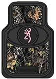 Browning Buckmark Floor Mat - Mossy Oak Country Camouflage (Pink Buckmark, Set of 2)