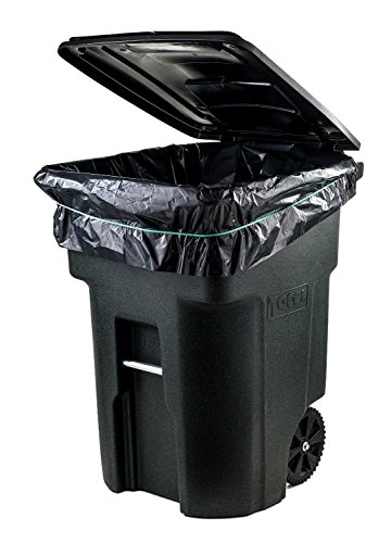 65 Gallon Trash Bags for Toter (Black, 100 Garbage Bags Per Case)