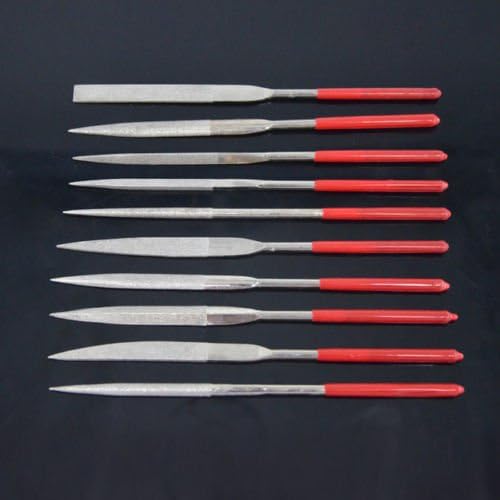 NuoStar 10 Pcs Metal Needle Files Carve Jewelry Diamond Glass Stone Wood Craft Tool Set