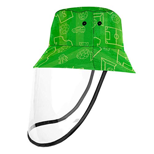 Grüner Jersey-Anglerhut mit Spuckschutz, winddicht, staubdicht