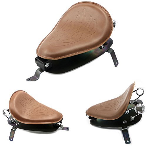 Motorcycle Brown Flame Seat Scissor Springs Copper Seatbase Mount Kit for Honda Magna 250 Shadow Steed 400 600
