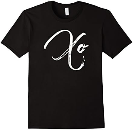 Men's XO Valentines Day T-Shirt XOXO LOVE Girl Women - Unisex Medium Black