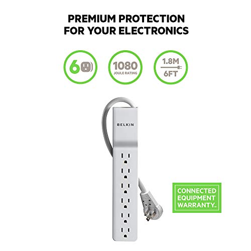 1 Belkin+6+Outlet+Commercial+Protector+BE106000+06R