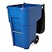 Rubbermaid Commercial Products BRUTE Rollout Waste/Utility Container, 95-gallon, Blue (FG9W2273BLUE)