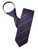 H2H Mens Casual Comfortable Zipper Stripe Patterned Fashion Neck Tie