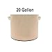 TopoGrow 24-Pack 20 Gallon Grow Bags Tan Fabric Round Aeration Pots Container for Nursery Garden and Planting Grow (20 Gallon, Tan(24-Pack))thumb 1