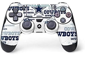 Skinit Decal Gaming Skin Compatible with PS4 Pro/Slim Controller - Officially Licensed NFL Dallas Cowboys Blue Blast Design