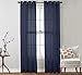 HLC.ME 2 Piece Sheer Voile Window Treatment Curtain Grommet Panels for Bedroom & Living Room (54