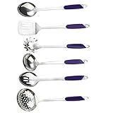 Jekiyo 6 Pieces Kitchen Utensil Set, Stainless Steel Cooking Tools