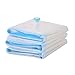 HomeIdeas 3 Pack Cube Vacuum Seal Bags Compressed Space Organizer Storage Bags Space Saver Bags, Lighter and Softer, Premium Quality (Jumbo(39