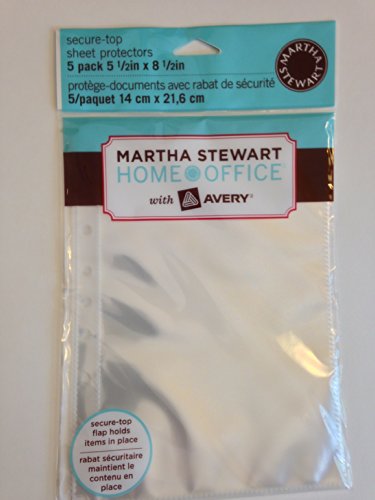 Martha Stewart Home Office with Avery Secure-Top Sheet Protectors