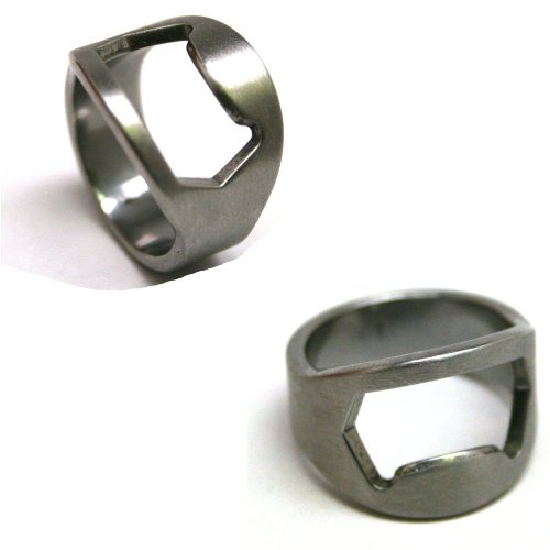 Legally 21 bottle opener rings - set of 2