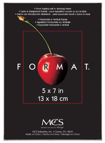 MCS Industries White 5 by 7-Inch Format Frame
