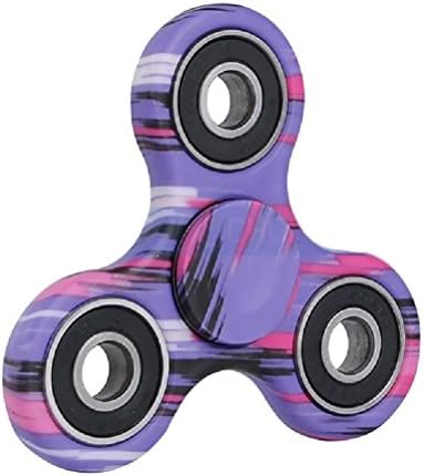 3D Fidget Hand Finger Spinner Edc Focus Stress Reliever Camouflage Purple