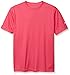 Duofold Boys' Big Double Dry Short Sleeve Tee, Wow Pink, Medium