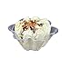 Healthcom 100 Packs 8 OZ Clear Plastic Ice Cream Sundae Bowls Cup s Disposable Dessert Bowls Flower Ice Cream Cup Holder Salad Serving Bowl for Tasting Party Appetizers