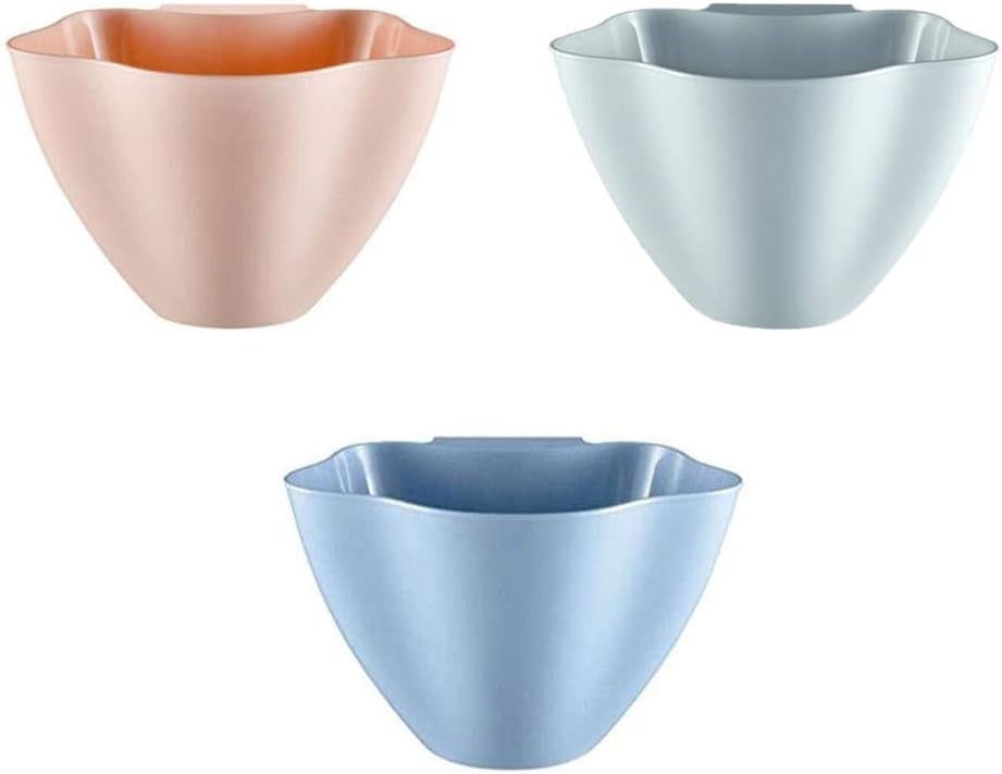 3PCS / Lot Cabinet Door Hanging Trash cans Kitchen countertops Storage Box Household Desktop Plastic Trash cans (Mix)