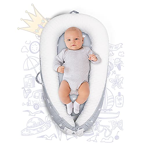 Uaugh Baby Lounger & Infant Floor Seat, Ultra Soft Breathable Cotton