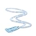 OVALBUY Multiple Layer 8mm 108 Blue Beads Tibetan Buddhist Prayer Meditation Mala