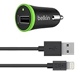 Belkin Apple Certified Car Charger with 4-Foot Lightning to USB Cable (2.1 AMP / 10 Watt)