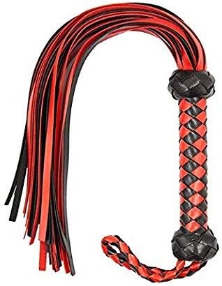 STTQYB Horse Riding Crop,Soft Faux Leather Harness Handle Crop Teaching Training Tool