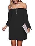 Just Quella Women's Casual Off The Shoulder Loose Long Dress 8650