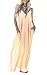 Fanala Women V Neck Spaghetti Strap Summer Beach Maxi Long Sundress M