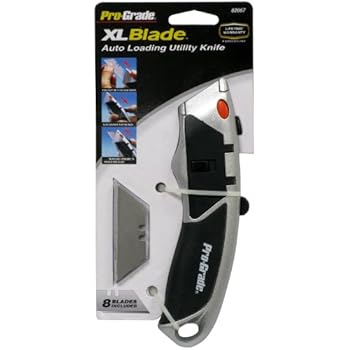 Allied Tools 82067 XL Blade Auto Loading Utility Knife with 8 Blades