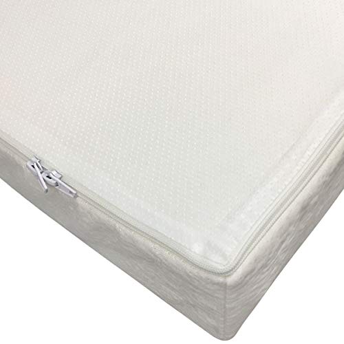 Clevr Premium Gel Memory Foam Baby & Toddler Crib Mattress with Waterproof Ultra Soft Bamboo Fabric Cover, Removable Washable White Cover