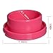 GREENENQI Anti-ant Pet Bows For Dogs Cats Round Plastic Water Food Feeder Dish Waterer (Yellow)